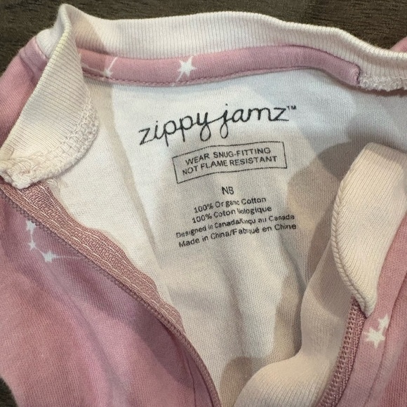 ZippyJamz newborn organic cotton sleeper - Picture 3 of 3